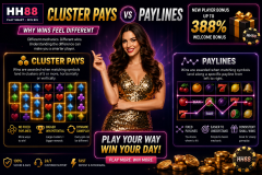 Cluster Pays vs Paylines on HH88: Why Wins Feel So Different